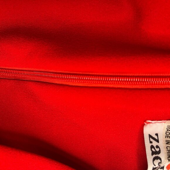 Zack Red Sleeveless Ruffle Hem Dress | NWT | Women’s US 20 - Picture 4 of 5